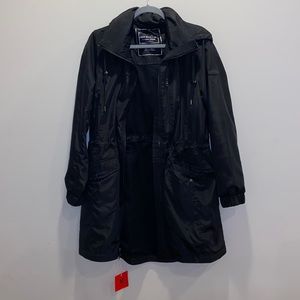 LUCKY BRAND Chic All Black Raincoat